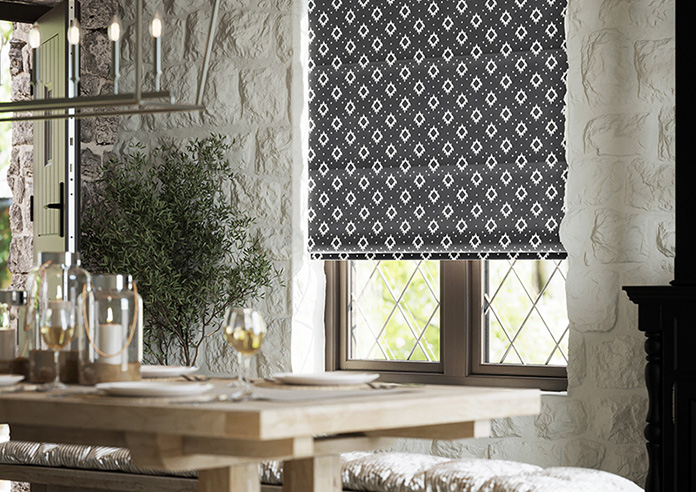 Huaraz Velvet, Midnight - Twist&Fit Roman Blind - Image 5